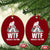 WTF Where's The Fish Ceramic Ornament Funny Fishing Gifts Bigfoot Sasquatch - Wonder Print Shop