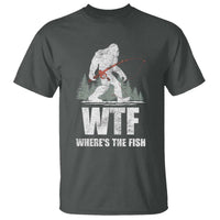WTF Where's The Fish T Shirt Funny Fishing Gifts Bigfoot Sasquatch - Wonder Print Shop