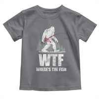 WTF Where's The Fish Toddler T Shirt Funny Fishing Gifts Bigfoot Sasquatch - Wonder Print Shop