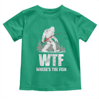 WTF Where's The Fish Toddler T Shirt Funny Fishing Gifts Bigfoot Sasquatch - Wonder Print Shop