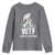 WTF Where's The Fish Youth Sweatshirt Funny Fishing Gifts Bigfoot Sasquatch - Wonder Print Shop