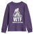 WTF Where's The Fish Youth Sweatshirt Funny Fishing Gifts Bigfoot Sasquatch - Wonder Print Shop