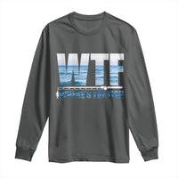 WTF Where's The Fish Long Sleeve Shirt Funny Fishing Gifts Fathers Day - Wonder Print Shop