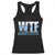 WTF Where's The Fish Racerback Tank Top Funny Fishing Gifts Fathers Day - Wonder Print Shop