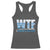 WTF Where's The Fish Racerback Tank Top Funny Fishing Gifts Fathers Day - Wonder Print Shop