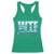 WTF Where's The Fish Racerback Tank Top Funny Fishing Gifts Fathers Day - Wonder Print Shop