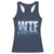 WTF Where's The Fish Racerback Tank Top Funny Fishing Gifts Fathers Day - Wonder Print Shop