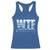 WTF Where's The Fish Racerback Tank Top Funny Fishing Gifts Fathers Day - Wonder Print Shop