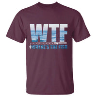 WTF Where's The Fish T Shirt Funny Fishing Gifts Fathers Day - Wonder Print Shop