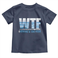 WTF Where's The Fish Toddler T Shirt Funny Fishing Gifts Fathers Day - Wonder Print Shop