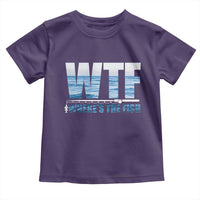 WTF Where's The Fish Toddler T Shirt Funny Fishing Gifts Fathers Day - Wonder Print Shop