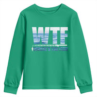 WTF Where's The Fish Youth Sweatshirt Funny Fishing Gifts Fathers Day - Wonder Print Shop