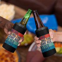 Weird Being The Same Age As Old People Retro Sarcastic 4 in 1 Can Cooler Tumbler 40th 50th 60th 70th 80th Funny Birthday Gag Gifts - Wonder Print Shop