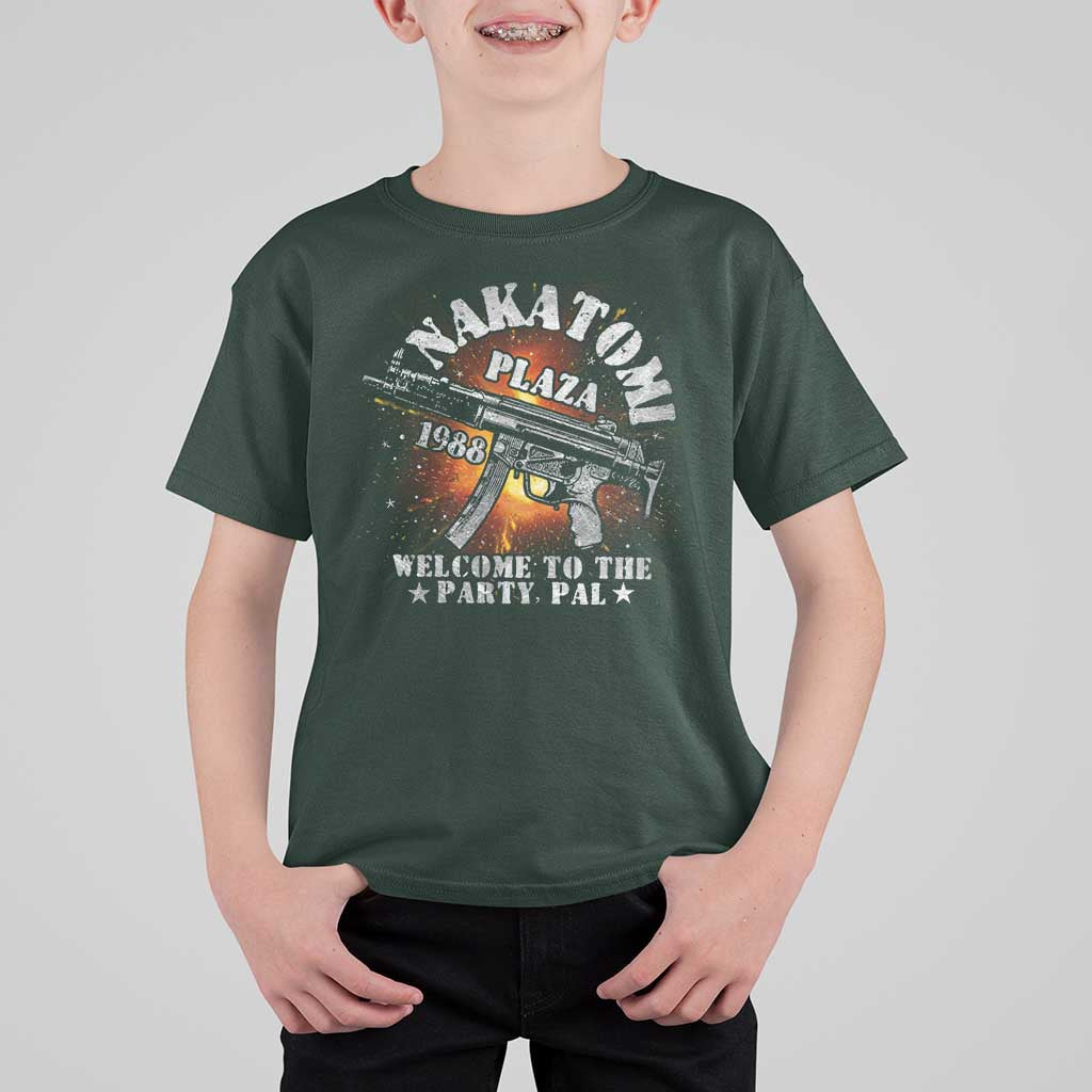 Nakatomi Plaza Christmas Party T Shirt For Kid 1988 Welcome To The Party Pal 80'S Die Movie Bruce - Wonder Print Shop