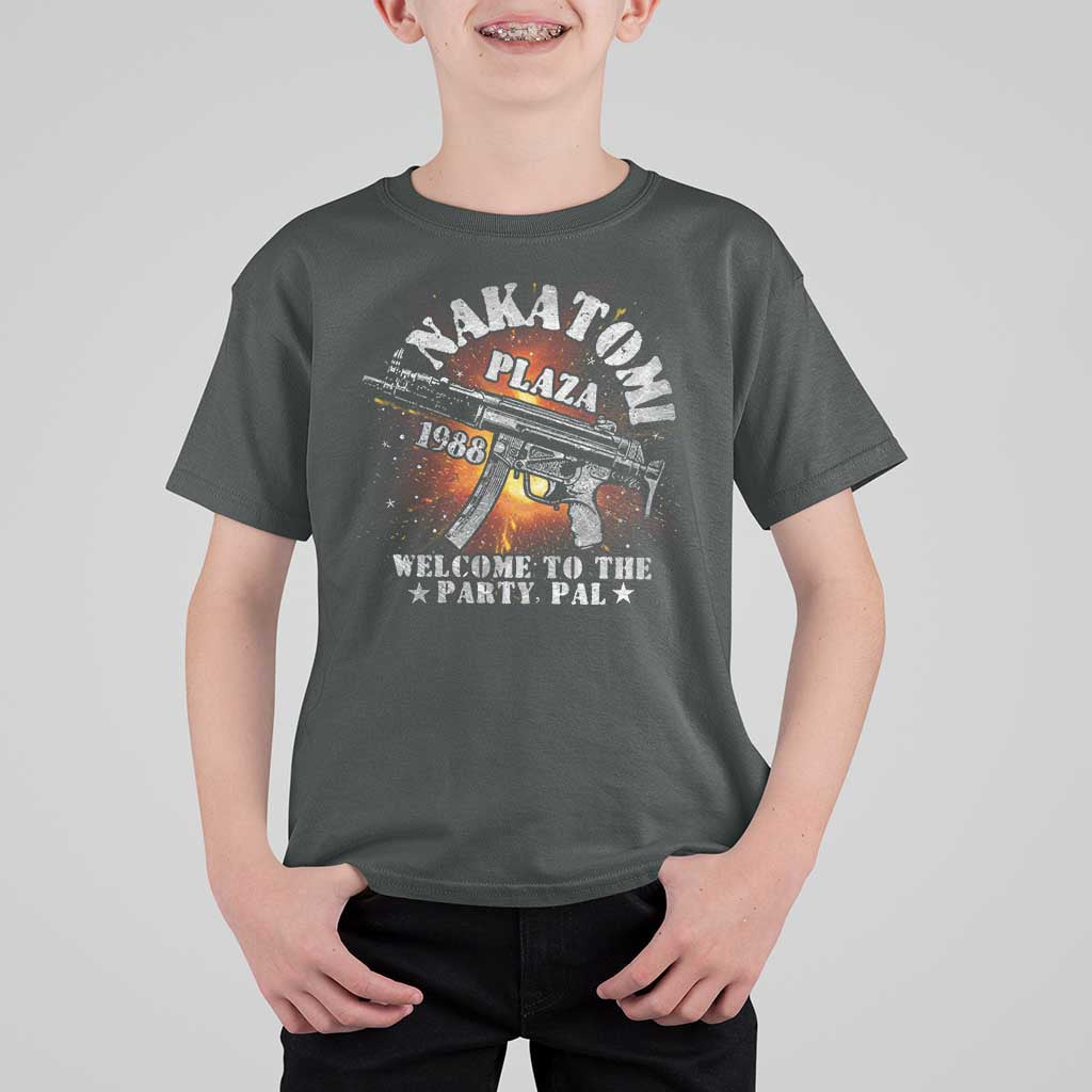 Nakatomi Plaza Christmas Party T Shirt For Kid 1988 Welcome To The Party Pal 80'S Die Movie Bruce - Wonder Print Shop