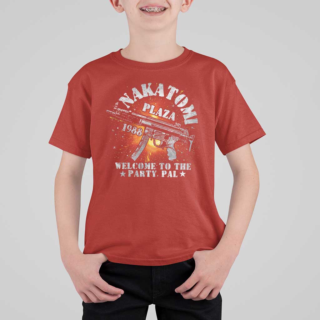 Nakatomi Plaza Christmas Party T Shirt For Kid 1988 Welcome To The Party Pal 80'S Die Movie Bruce - Wonder Print Shop