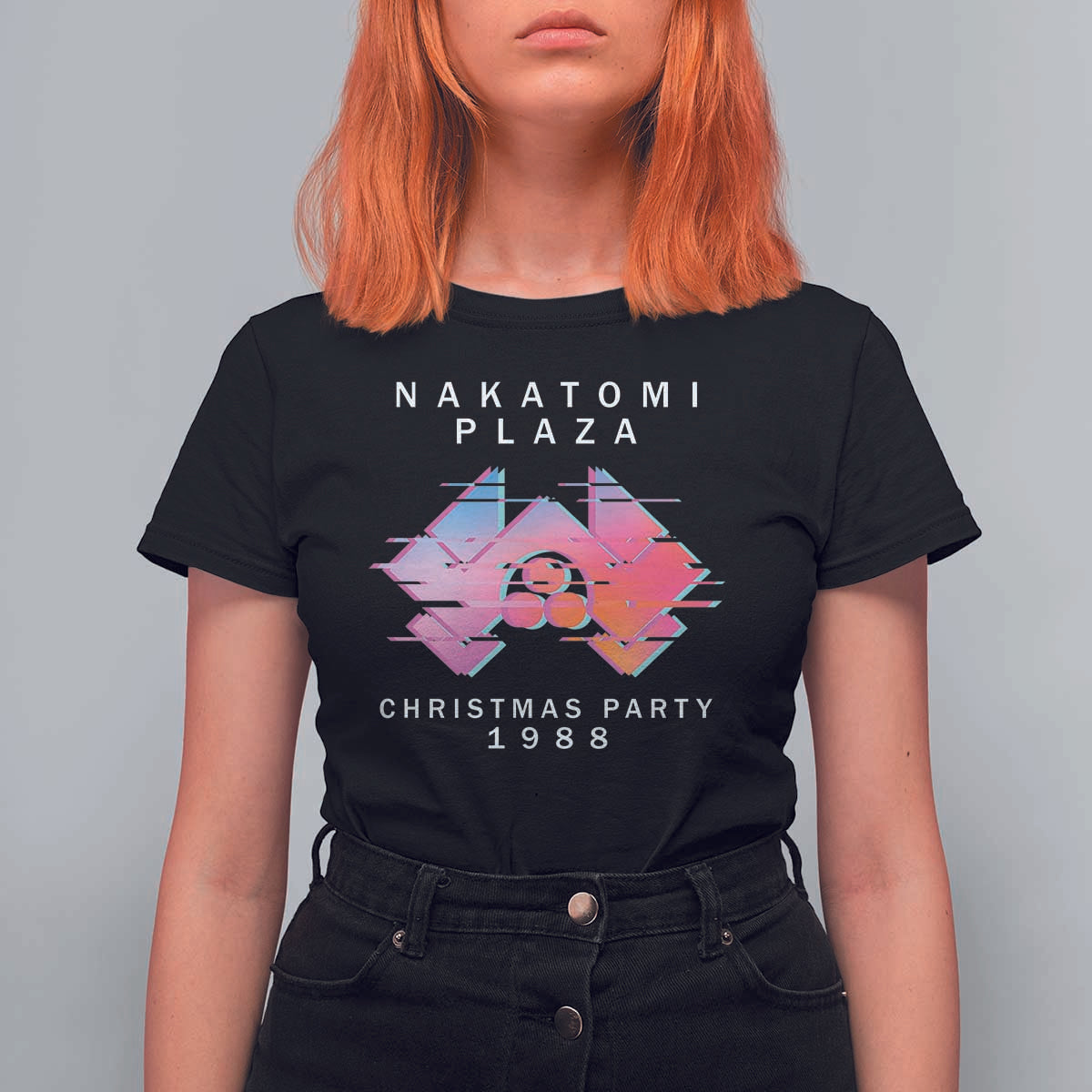Christmas Nakatomi Plaza T Shirt For Women Xmas Party 2024 Ugly Gift - Wonder Print Shop