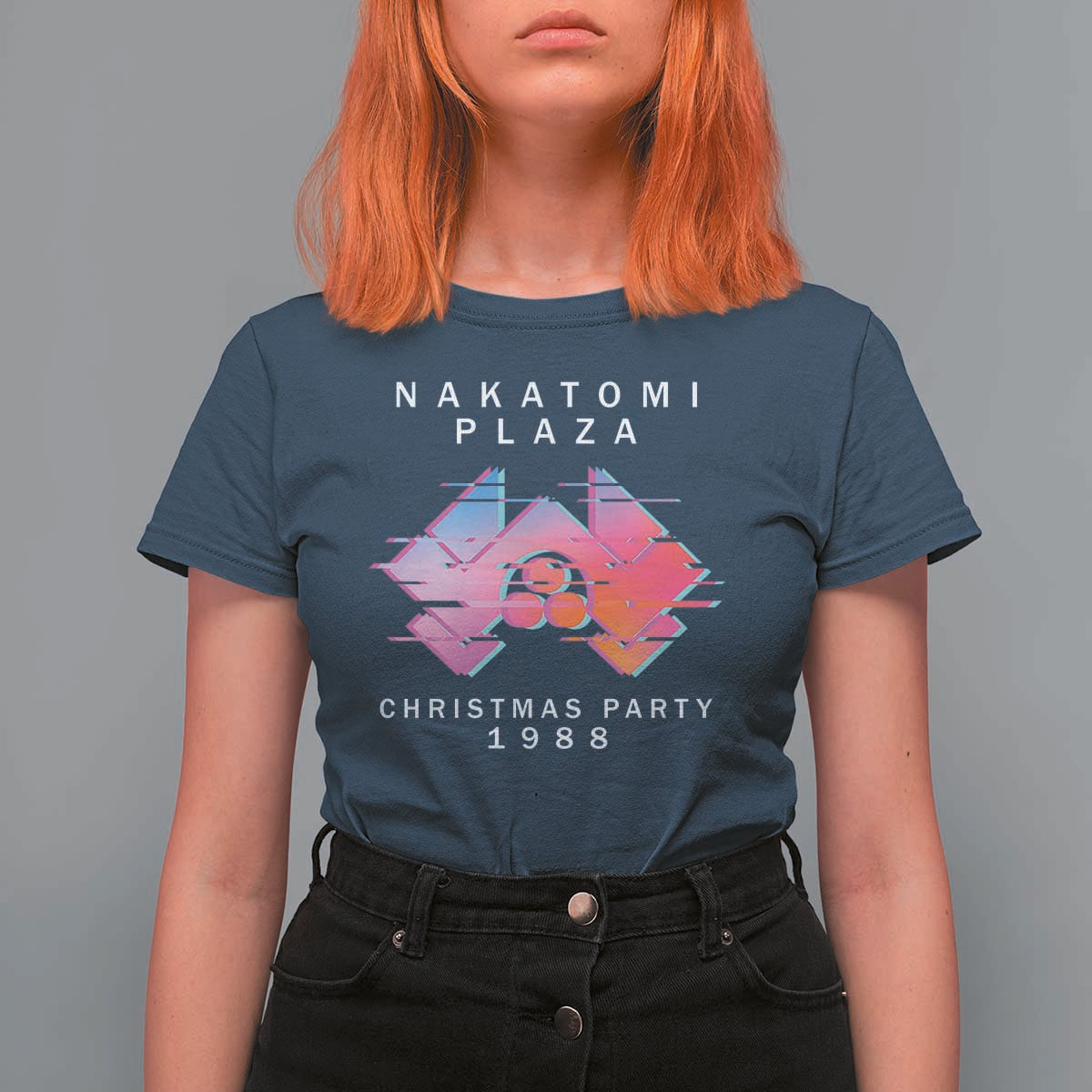 Christmas Nakatomi Plaza T Shirt For Women Xmas Party 2024 Ugly Gift - Wonder Print Shop