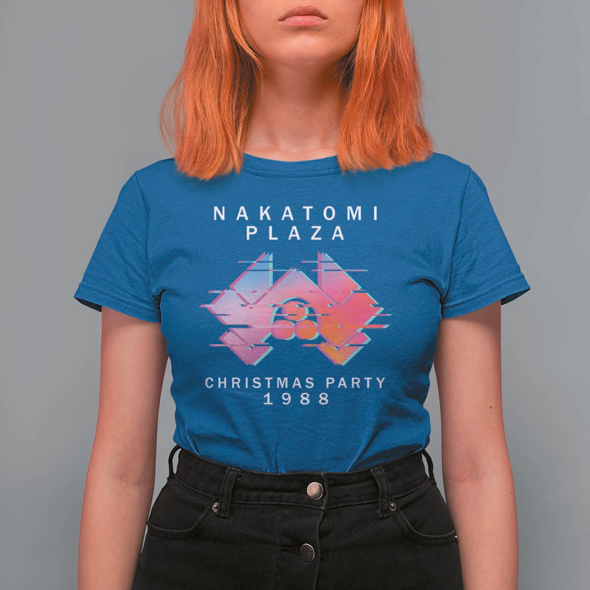 Christmas Nakatomi Plaza T Shirt For Women Xmas Party 2024 Ugly Gift - Wonder Print Shop