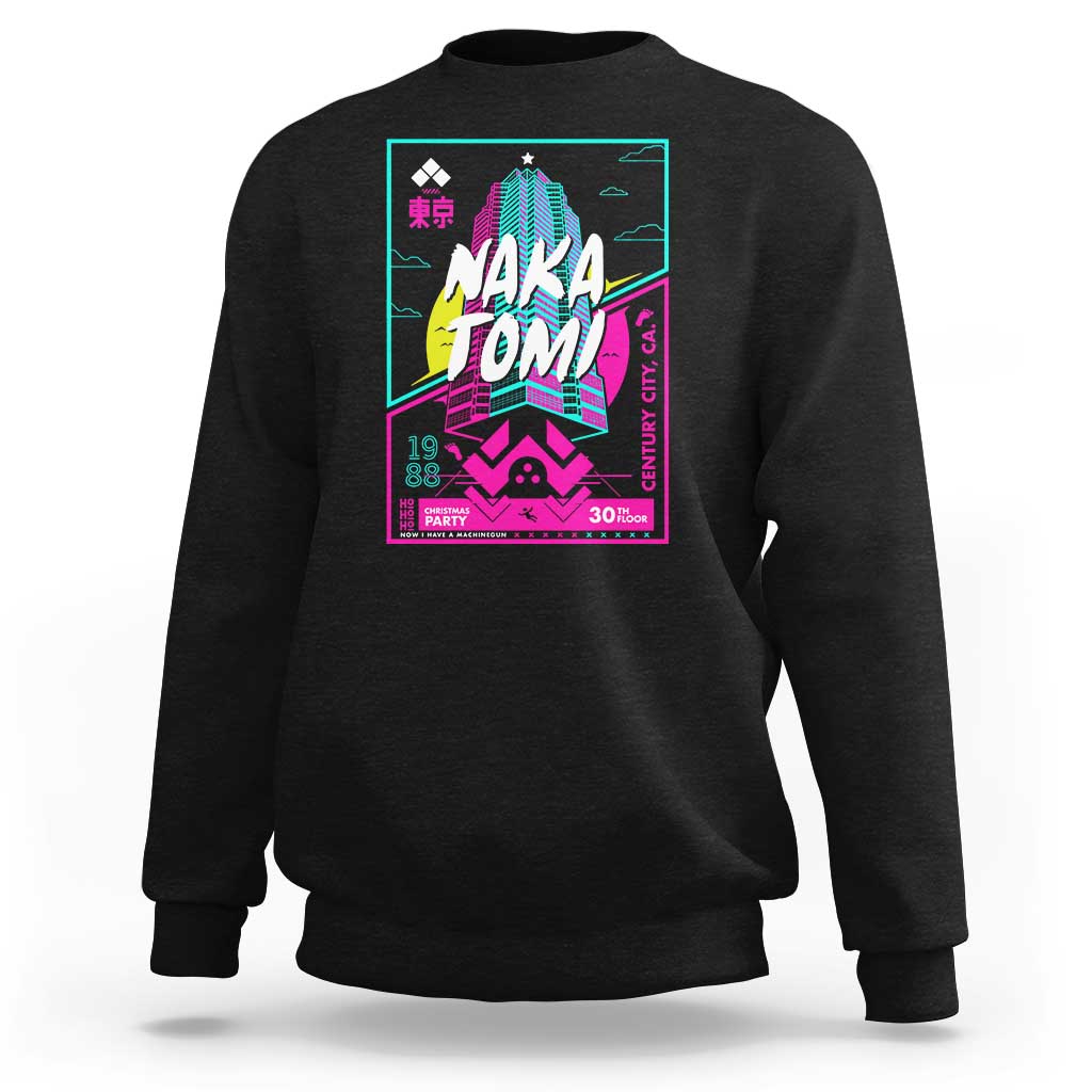 Nakatomi Plaza Sweatshirt Party 1988 Christmas Jumper Xmas Funny 80's Die Movie Bruce - Wonder Print Shop