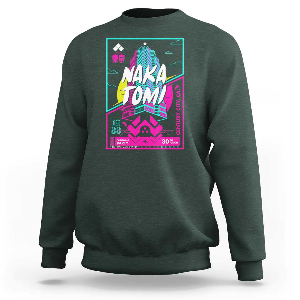 Nakatomi Plaza Sweatshirt Party 1988 Christmas Jumper Xmas Funny 80's Die Movie Bruce - Wonder Print Shop
