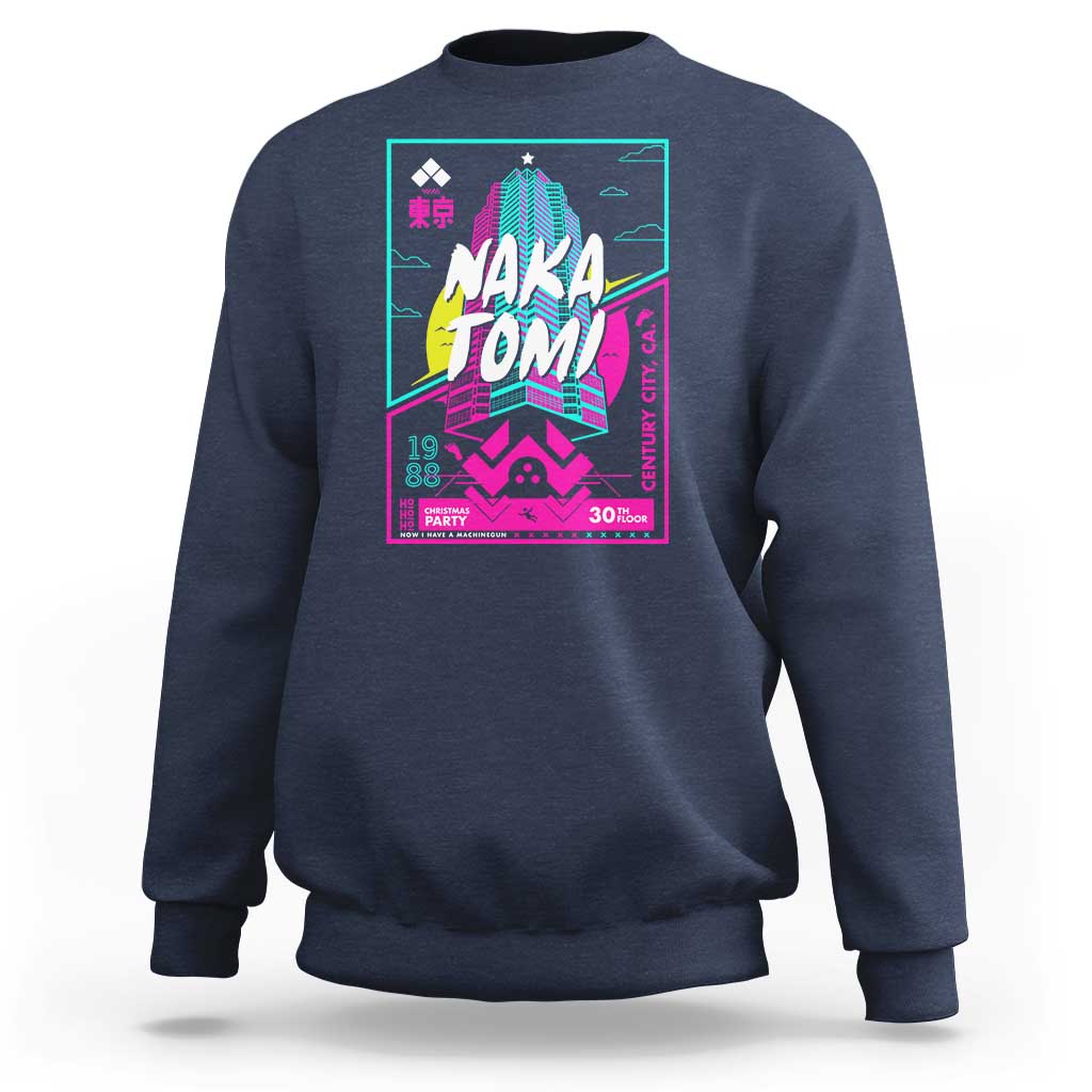 Nakatomi Plaza Sweatshirt Party 1988 Christmas Jumper Xmas Funny 80's Die Movie Bruce - Wonder Print Shop