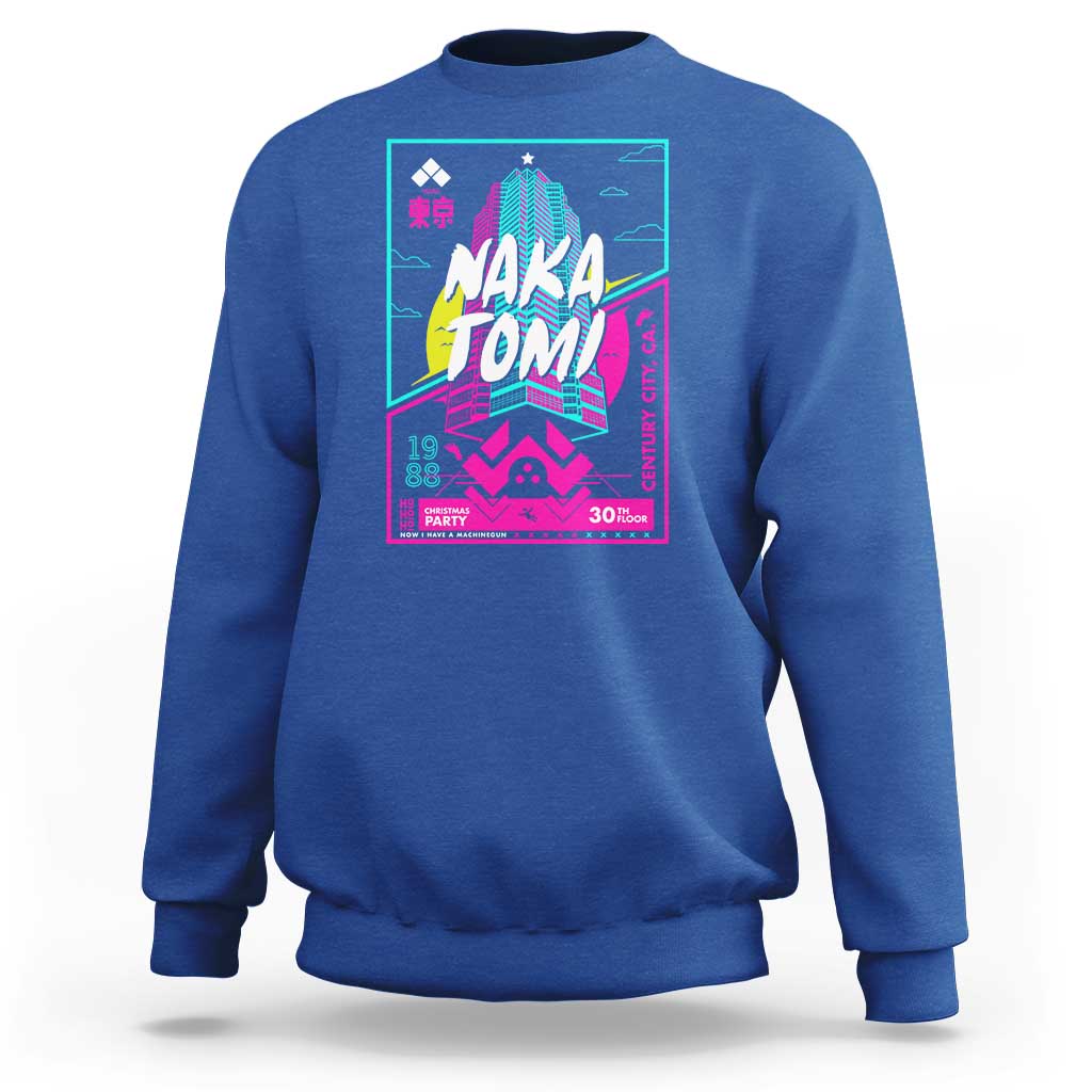 Nakatomi Plaza Sweatshirt Party 1988 Christmas Jumper Xmas Funny 80's Die Movie Bruce - Wonder Print Shop