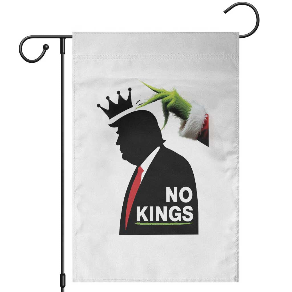 Funny Christmas No Kings in America Garden Flag - undefined