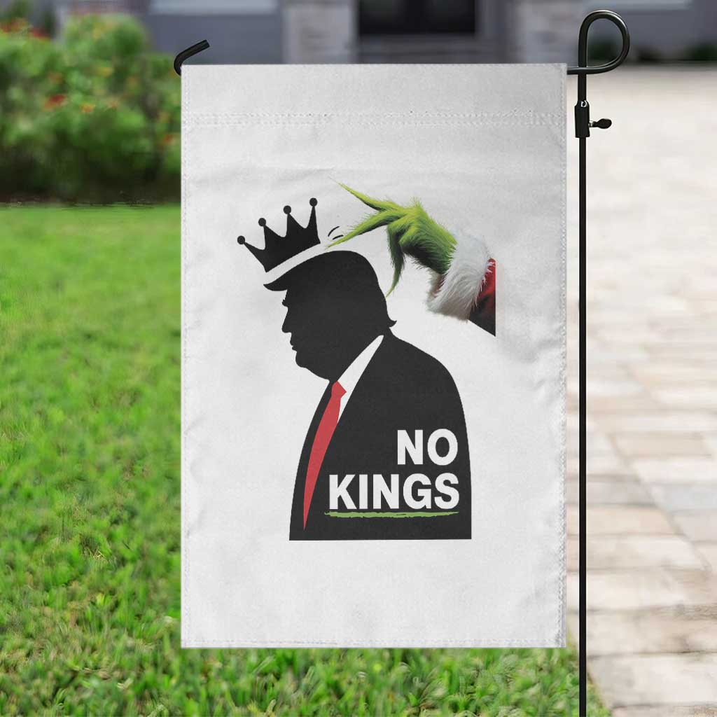 Funny Christmas No Kings in America Garden Flag - undefined