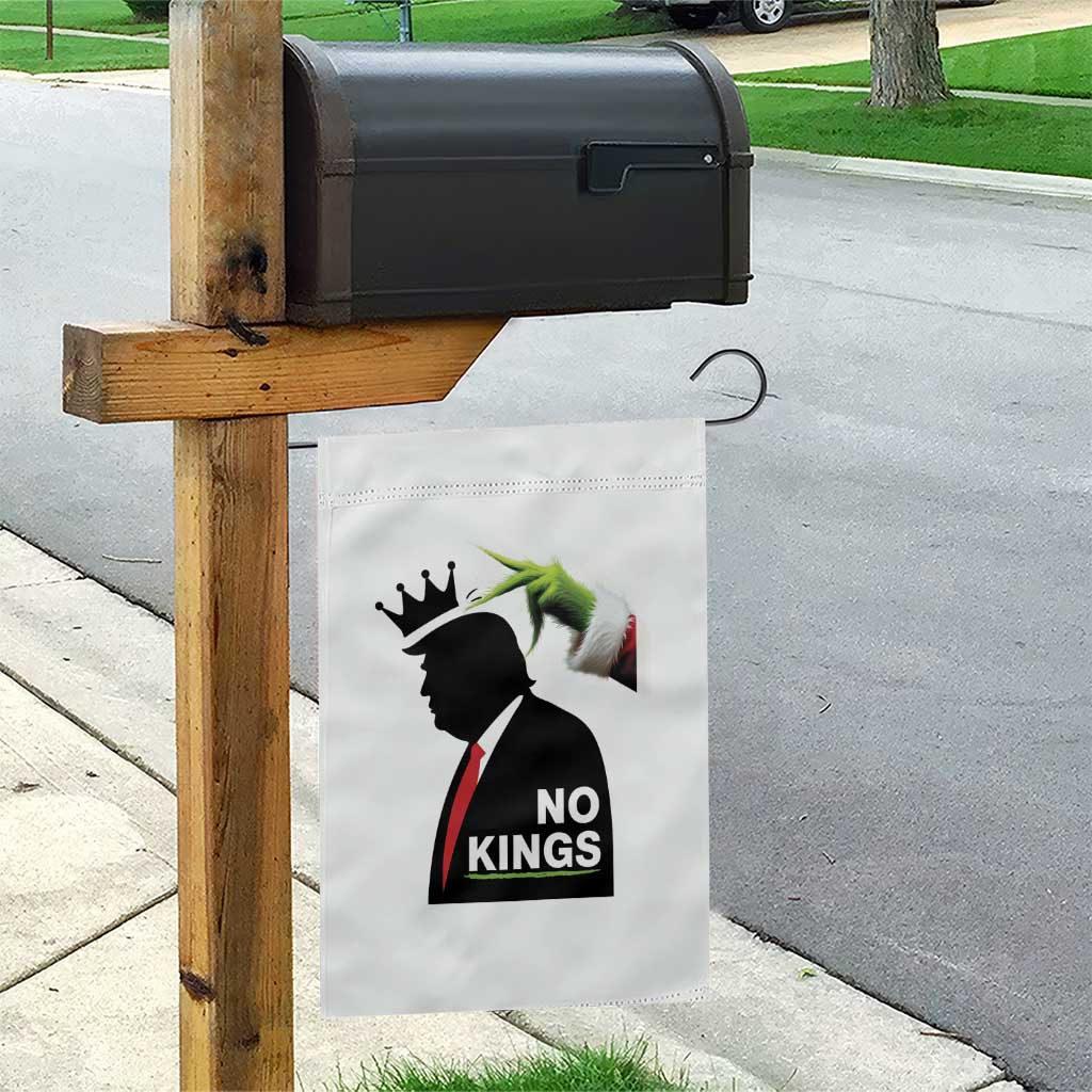 Funny Christmas No Kings in America Garden Flag - undefined