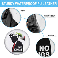 Funny Christmas No Kings in America Spare Tire Cover - Wonder Print Shop