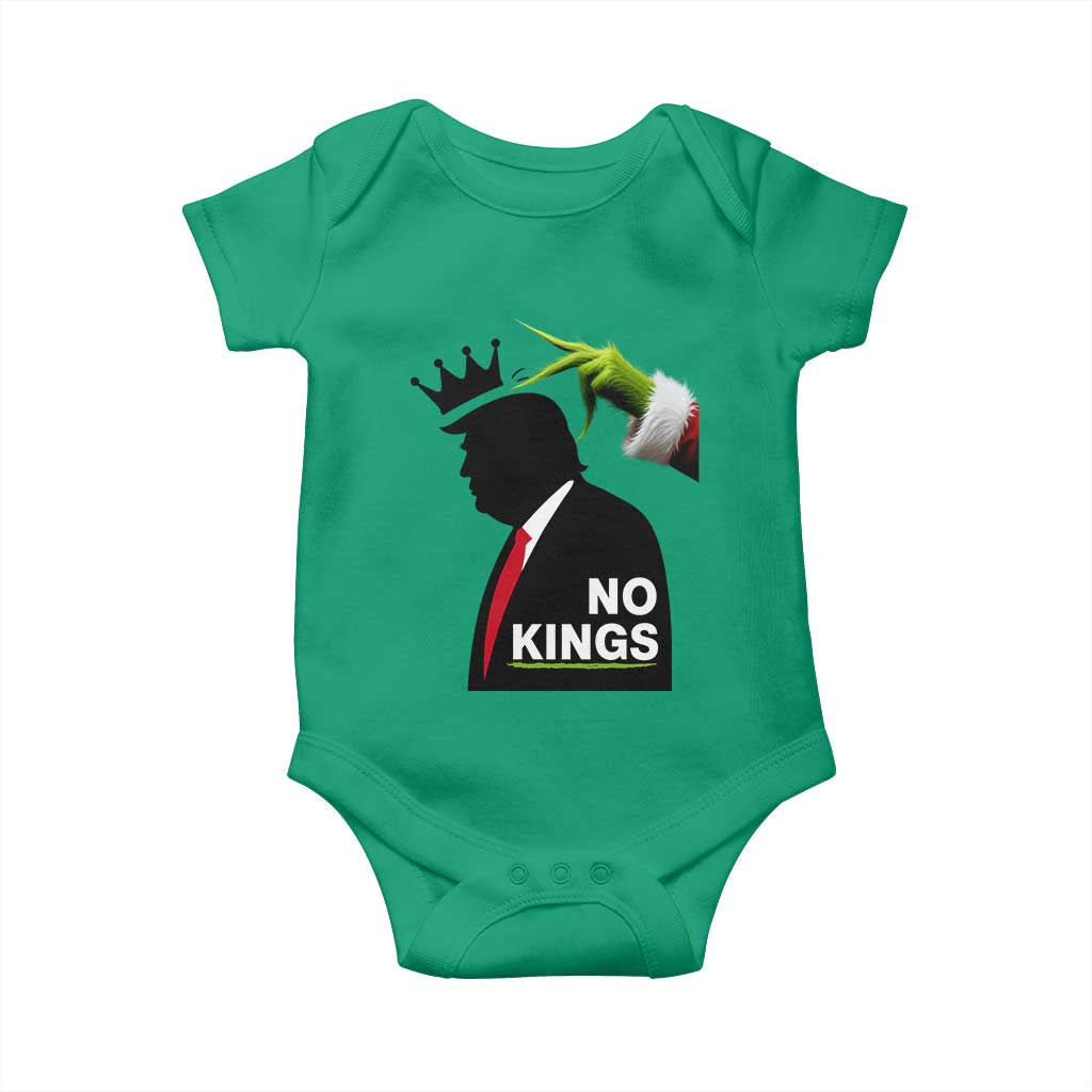 Funny Christmas No Kings in America Baby Onesie - Wonder Print Shop
