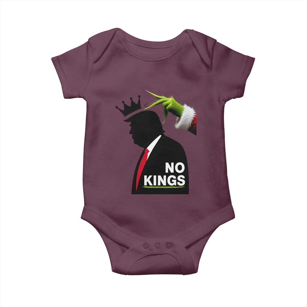Funny Christmas No Kings in America Baby Onesie - Wonder Print Shop