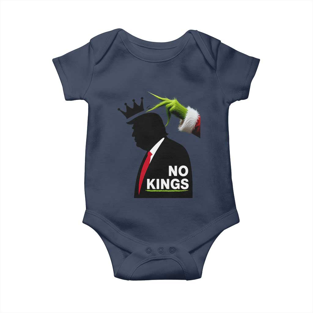 Funny Christmas No Kings in America Baby Onesie - Wonder Print Shop