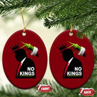 Funny Christmas No Kings in America Ceramic Ornament - Wonder Print Shop