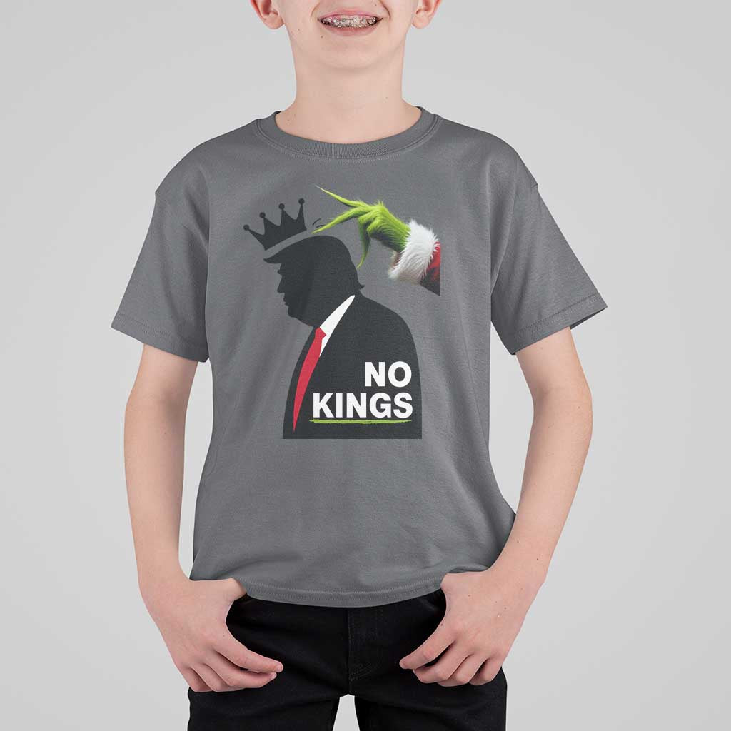 Funny Christmas No Kings in America T Shirt For Kid - Wonder Print Shop