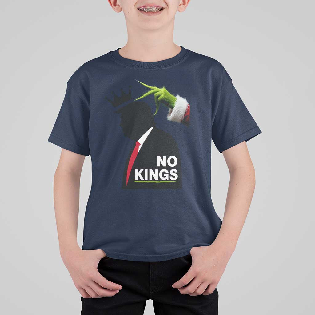 Funny Christmas No Kings in America T Shirt For Kid - Wonder Print Shop