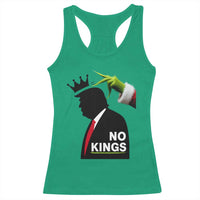 Funny Christmas No Kings in America Racerback Tank Top - Wonder Print Shop