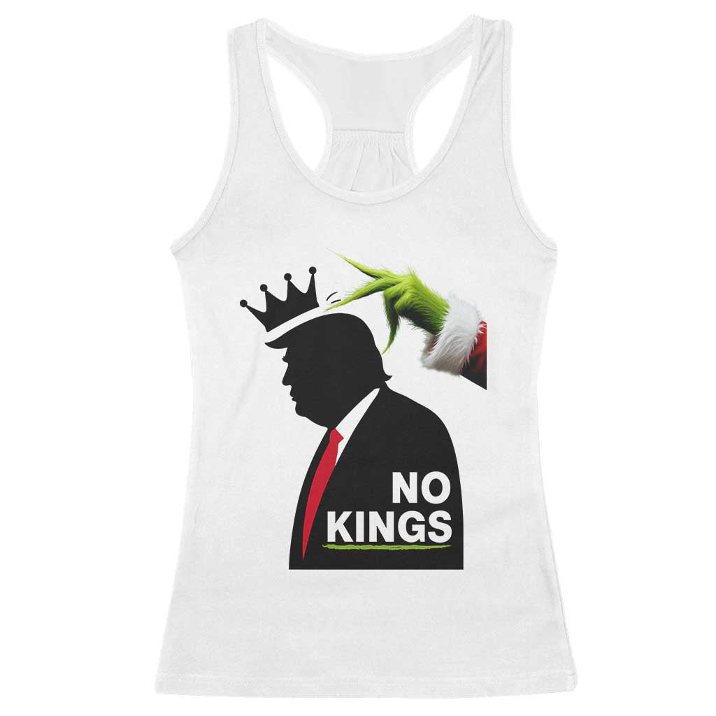 Funny Christmas No Kings in America Racerback Tank Top TS10