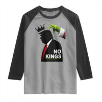 Funny Christmas No Kings in America Raglan Shirt - Wonder Print Shop