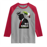 Funny Christmas No Kings in America Raglan Shirt - Wonder Print Shop