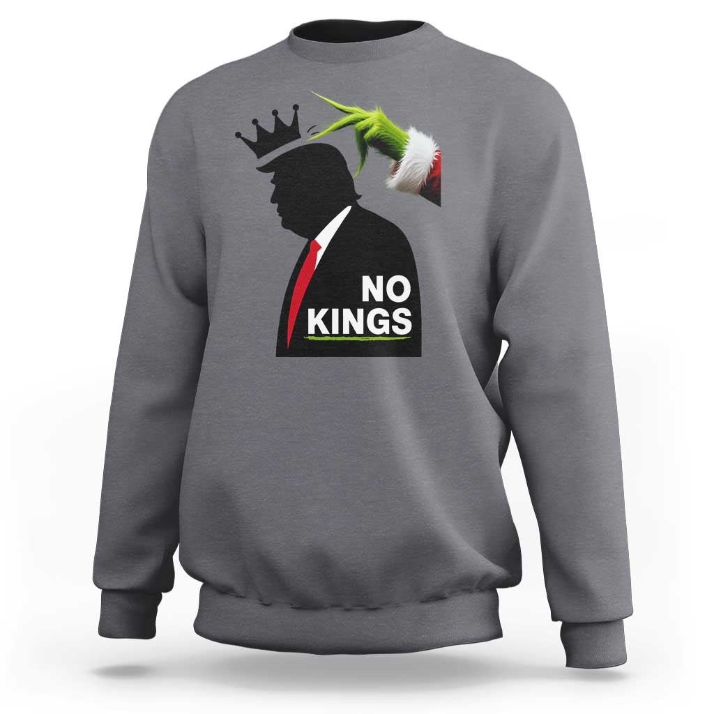Funny Christmas No Kings in America Sweatshirt - Wonder Print Shop