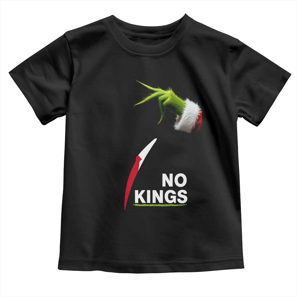 Funny Christmas No Kings in America Toddler T Shirt - Wonder Print Shop