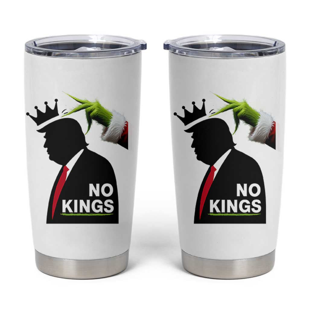 Funny Christmas No Kings in America Tumbler Cup - Wonder Print Shop