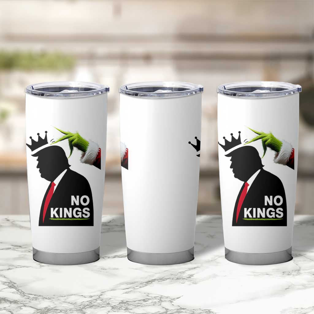 Funny Christmas No Kings in America Tumbler Cup - Wonder Print Shop
