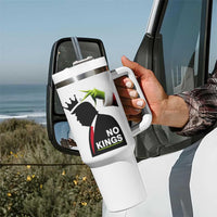 Funny Christmas No Kings in America Tumbler With Handle - Wonder Print Shop