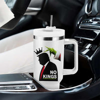 Funny Christmas No Kings in America Tumbler With Handle - Wonder Print Shop