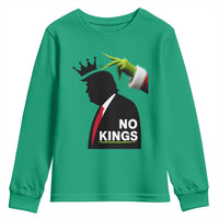 Funny Christmas No Kings in America Youth Sweatshirt - Wonder Print Shop