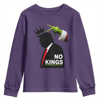 Funny Christmas No Kings in America Youth Sweatshirt - Wonder Print Shop