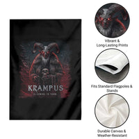 Krampus Is Coming To Town Garden Flag Gothic Dark Xmas Gift Horror Holiday - Wonder Print Shop